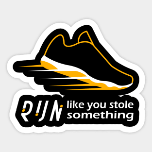 Steal Running Sticker